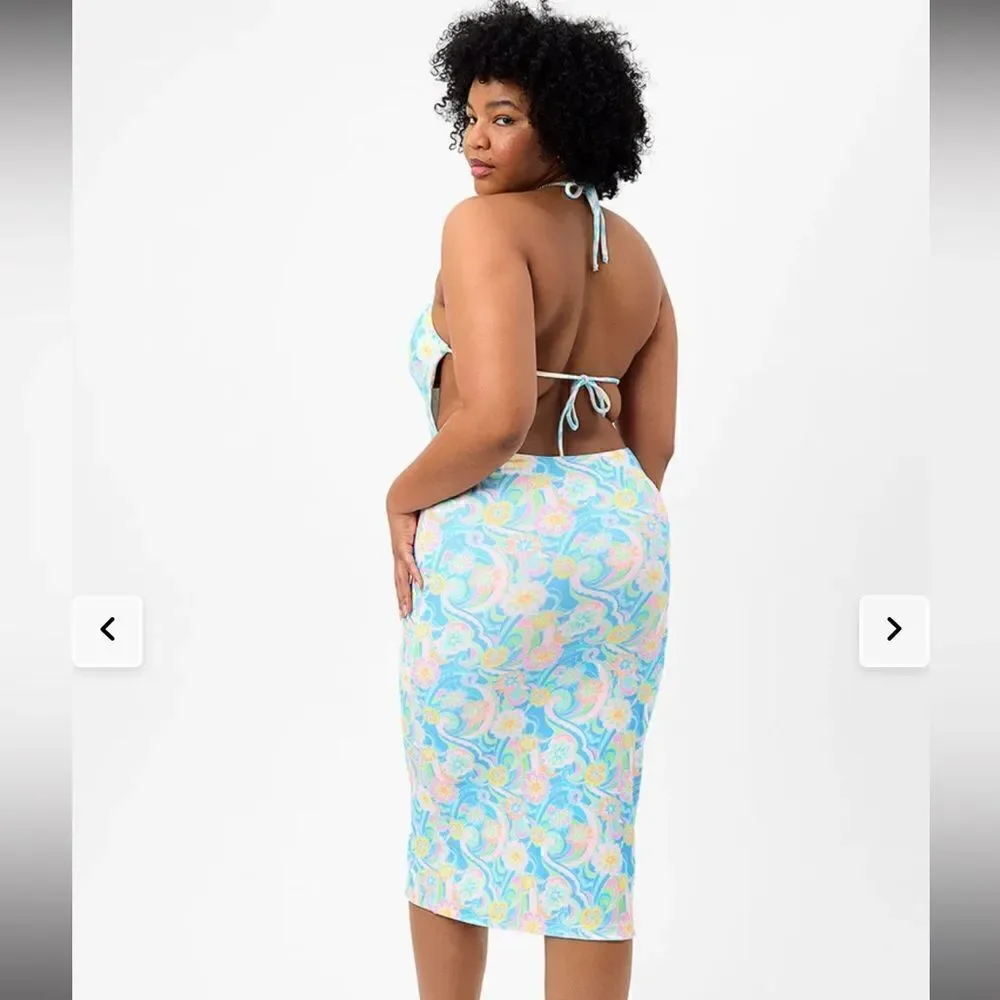 NWT Frankie’s Bikinis Terry coverup dress